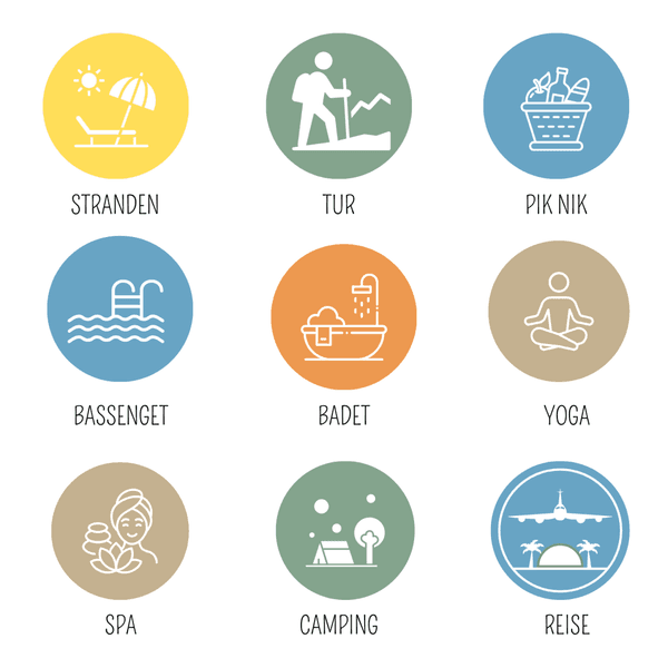 "&Aring;KRASANDEN" Badelaken -Himmelbl&aring;